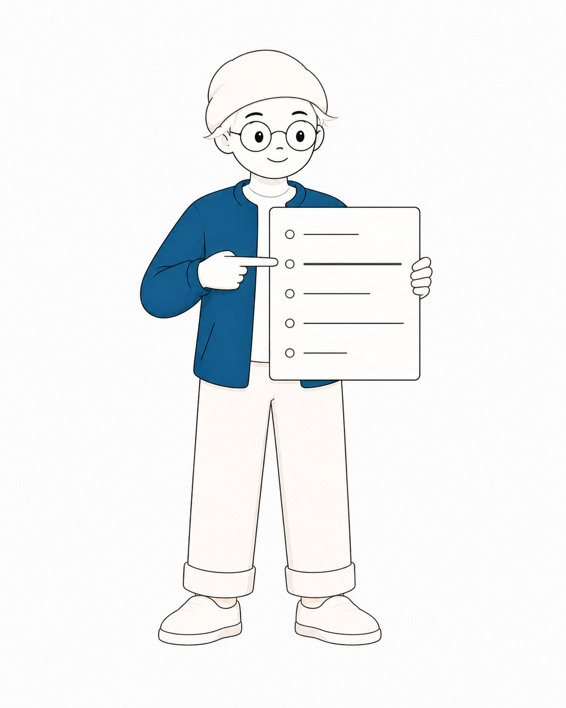 Charly als persönlicher KI-Assistent ordnet eine Liste und unterstützt bei klaren nächsten Schritten